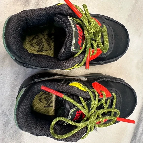 Nike Baby Air Max 90 Sneakers color Black Asparagus  size 5 - Picture 7 of 8